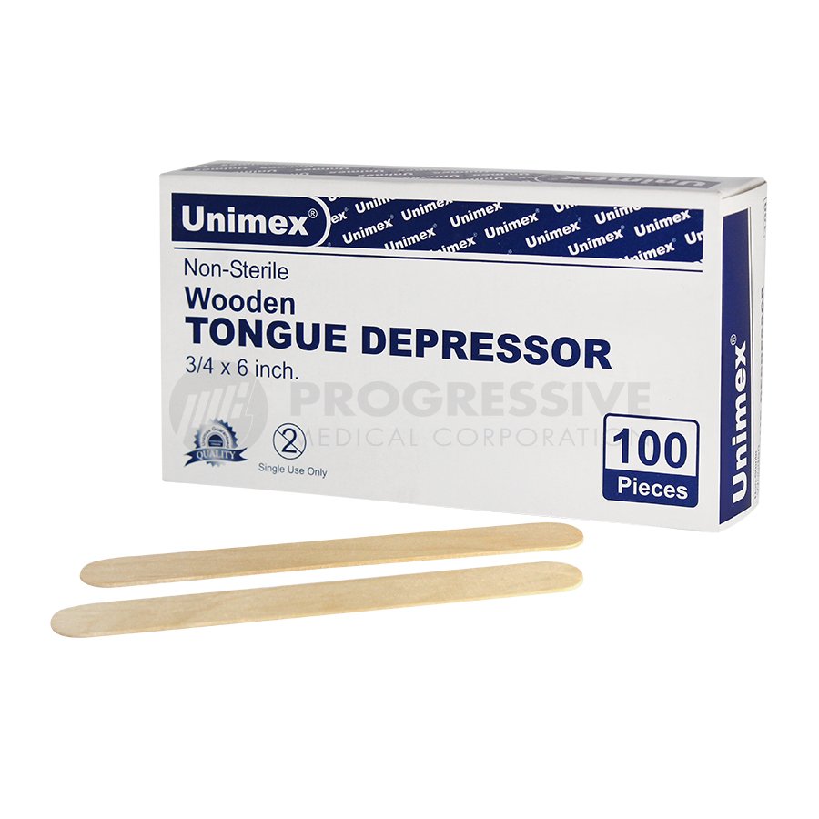 Unimex Tongue Depressor,100's – Progressive Medical Corporation