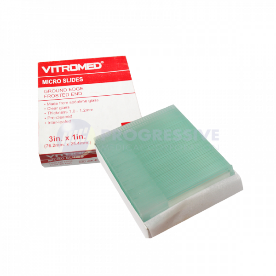 Vitromed Micro Slides Ground Frosted, 3×1 (72’s) – Progressive Medical ...