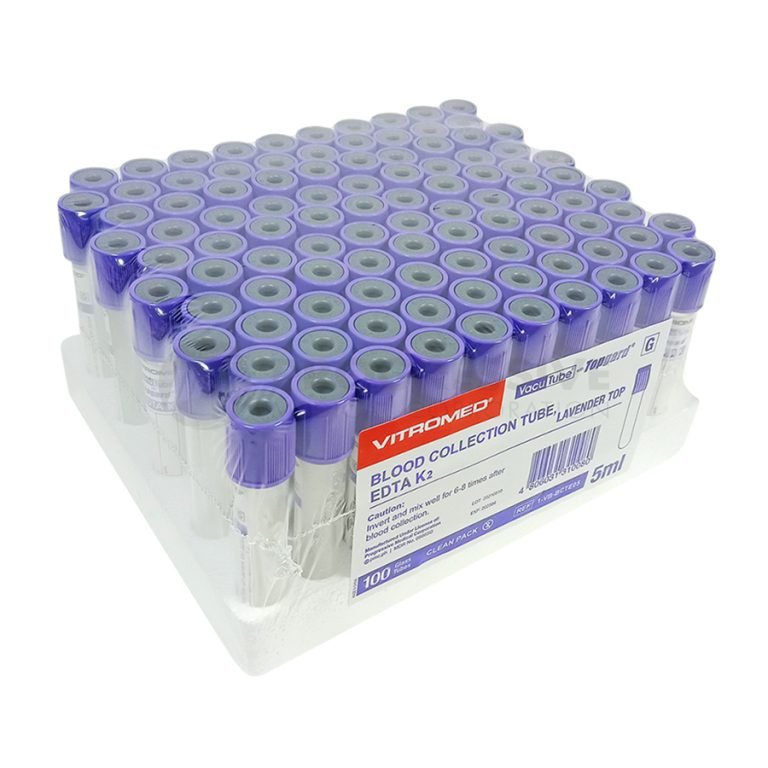 Vitromed Blood Collection Tube, Lavender EDTA 3ml and 5ml – Progressive ...